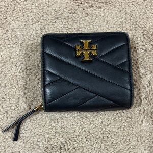 Tory Burch Quilted Black Leather Wallet